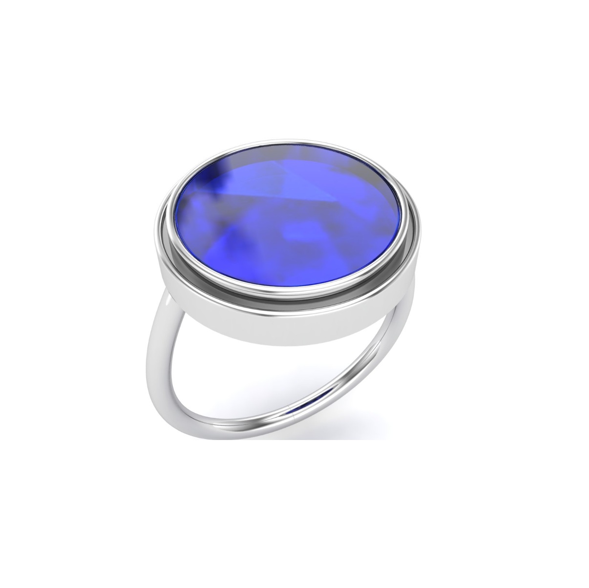 Bague en argent et pierre naturelle lapis lazuli Dusseldorf